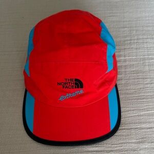 The North Face Red and Teal Cap